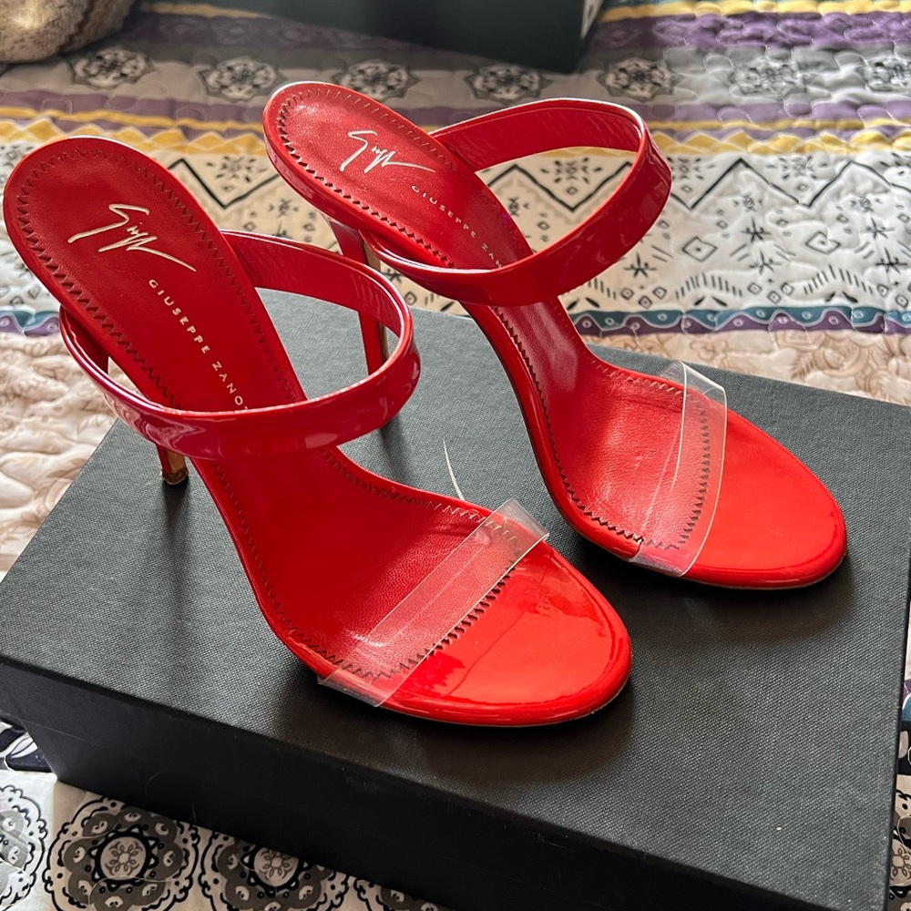 Red Giuseppe heels